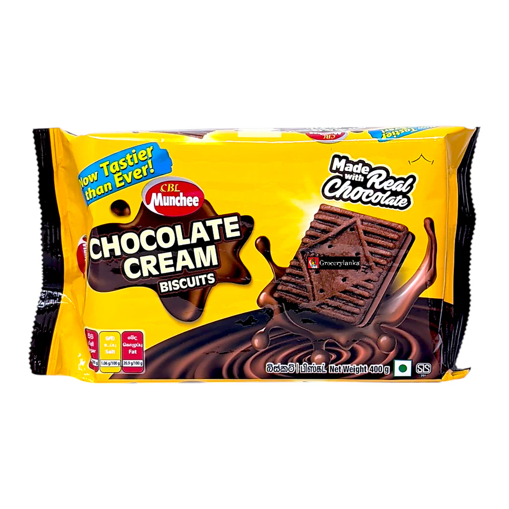 MUNCHEE CHOCOLATE CREAM BISCUIT - 365G