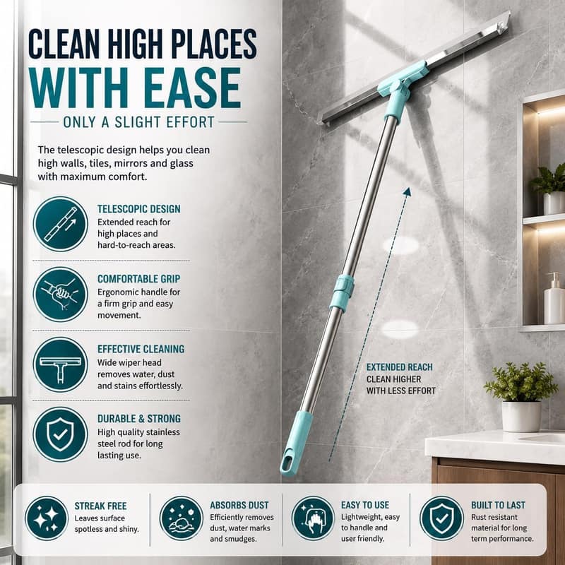 New 2 in 1 wiper broom