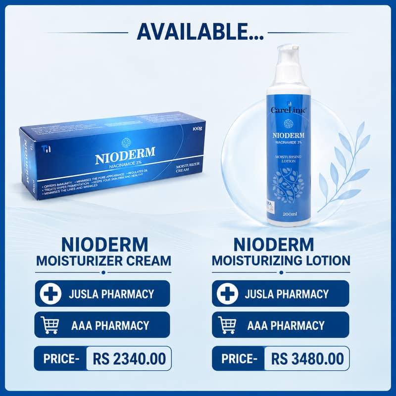 NIODERM MOISTURIZER CREAM AND LOTION