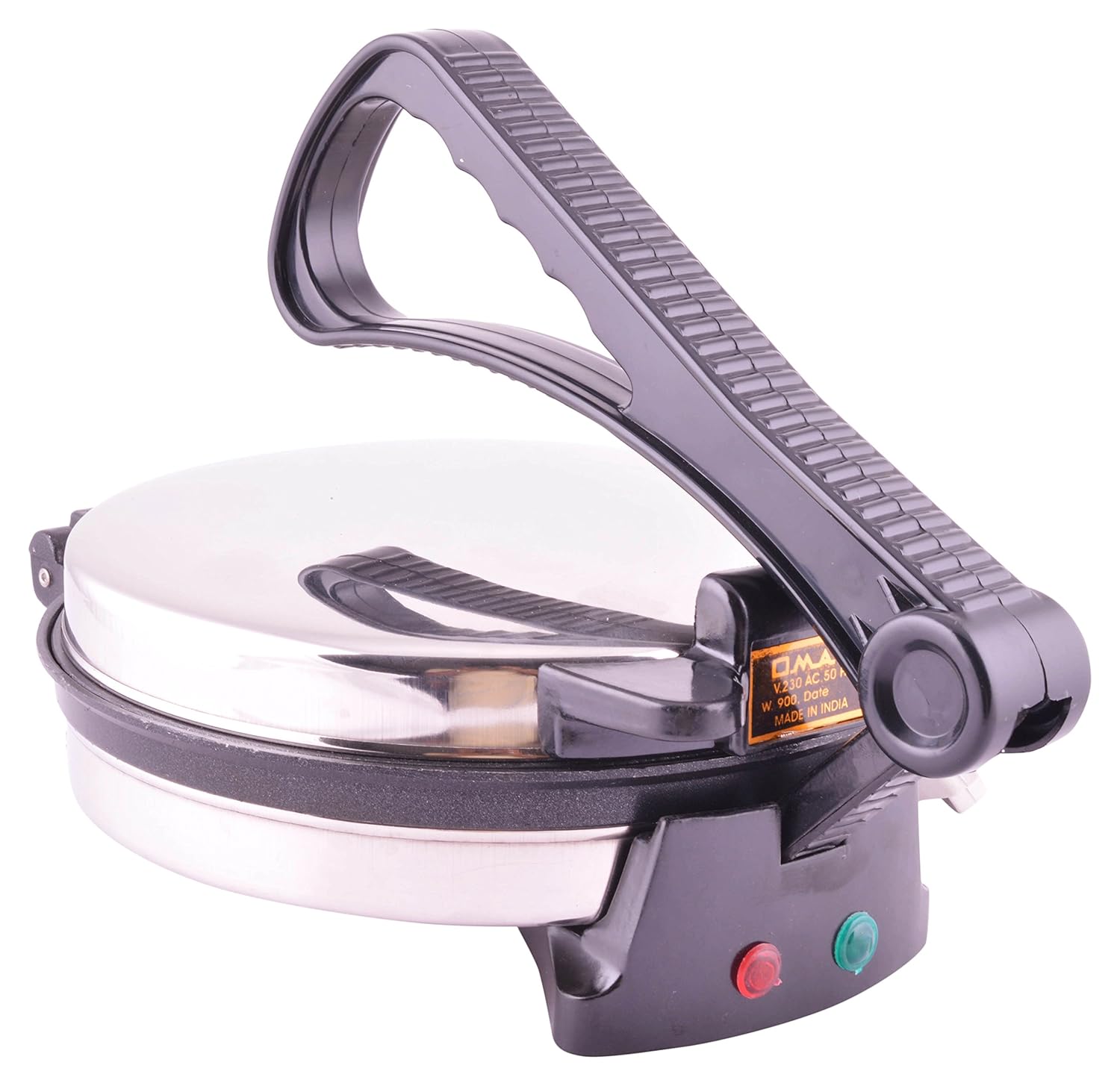 OMAX Multi Purpose Chapatti / Roti Maker – 900 Watts (Silver) - Image 3