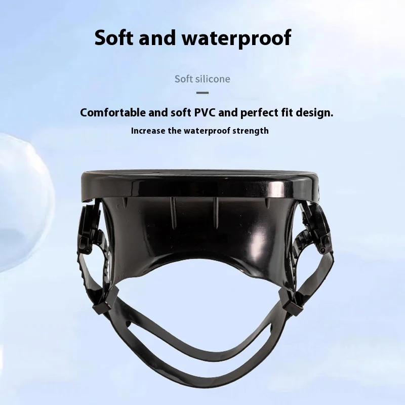 Oval Diving Mask Adjustable Anti-Fog Single Lens Scuba Goggles for Diving & Snorkeling - Image 5