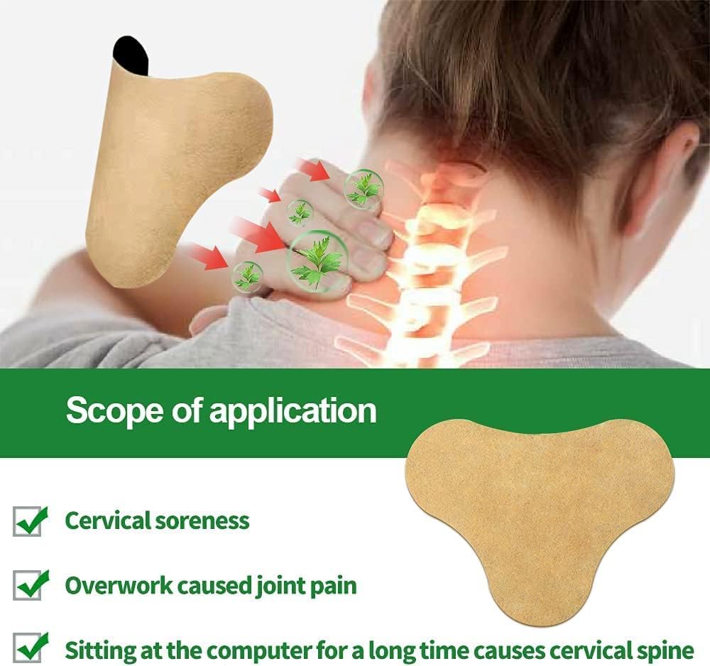 Pain Relief Neck Patch Sticker – 10 Patches Self Heating Herbal Warming Therapy for Neck & Muscle Pain - Image 5