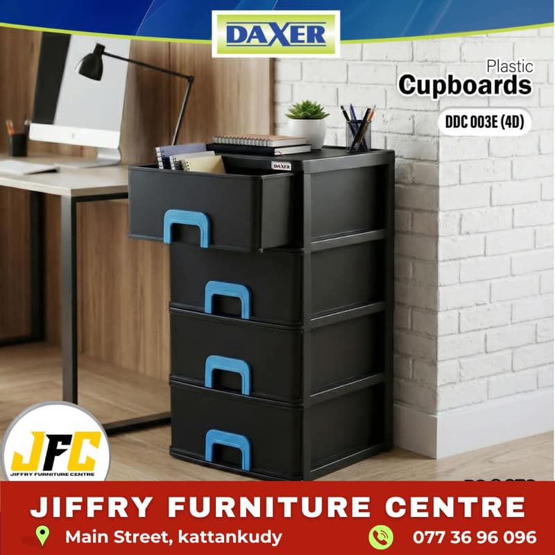 Plastic Cupboard 4Drawer Damro Daxer