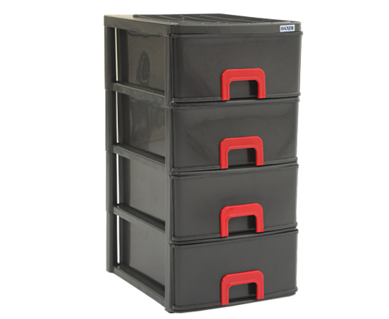 Plastic Cupboard 4Drawer Damro Daxer - Image 2