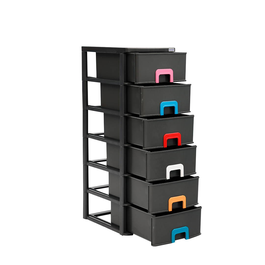 Plastic Cupboard 6Drawer Damro Daxer - Image 3