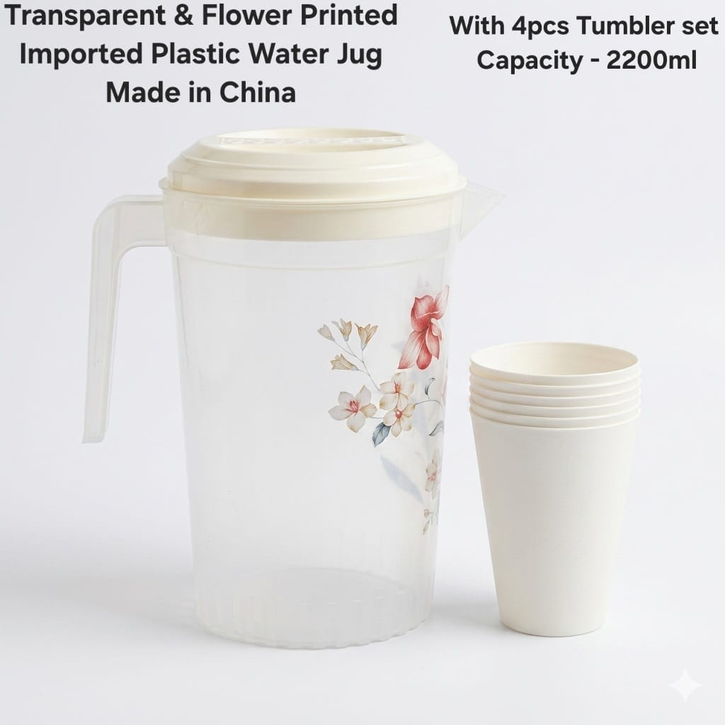 Plastic water jug clear - Image 2