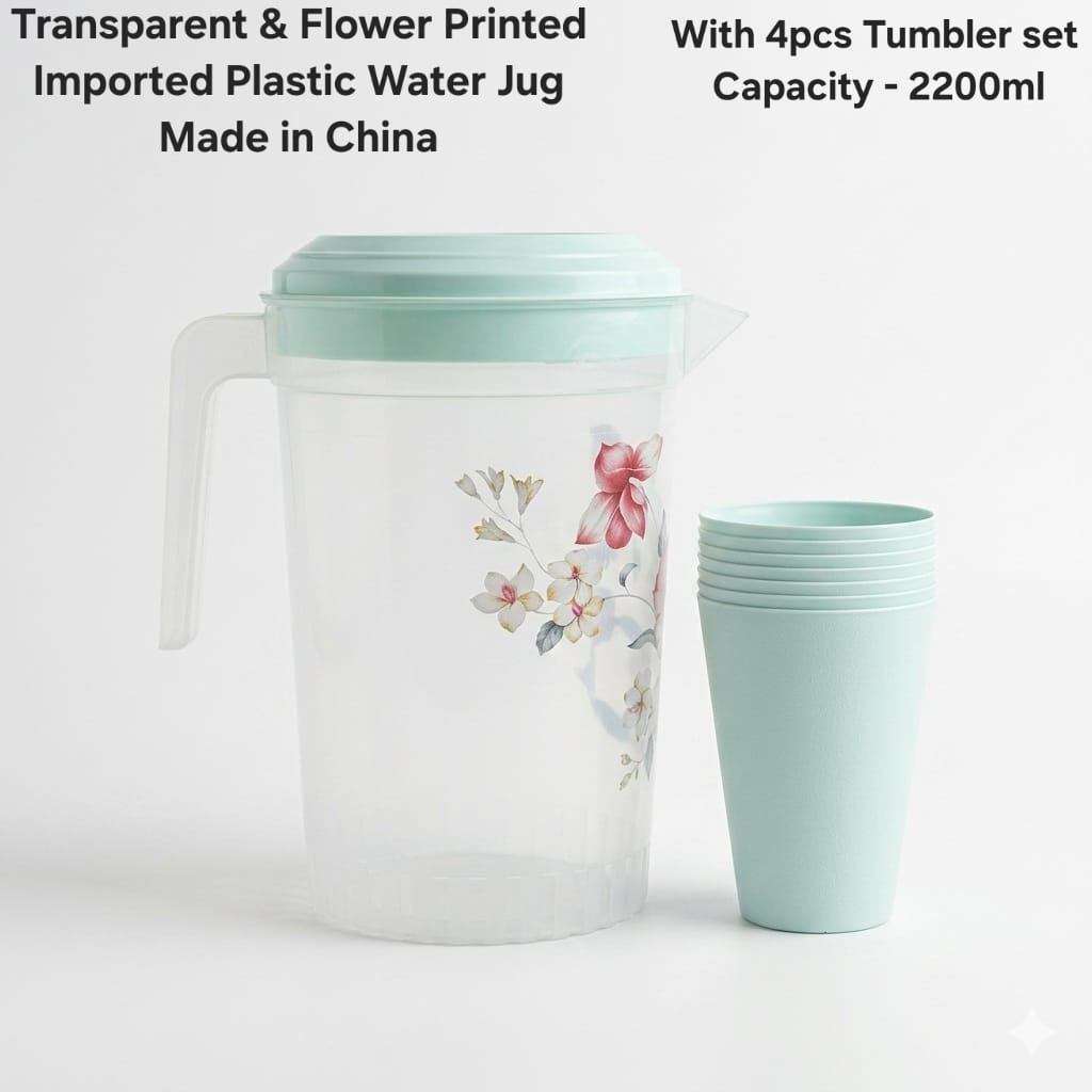 Plastic water jug clear - Image 3