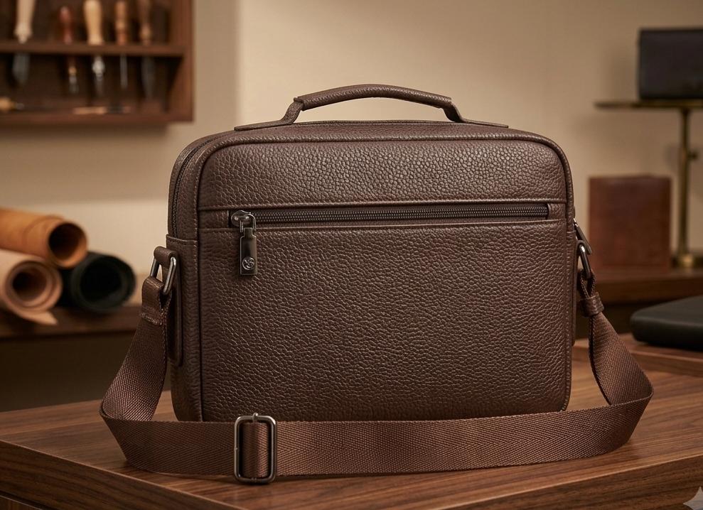 Premium Leather Crossbody Bag - Image 3