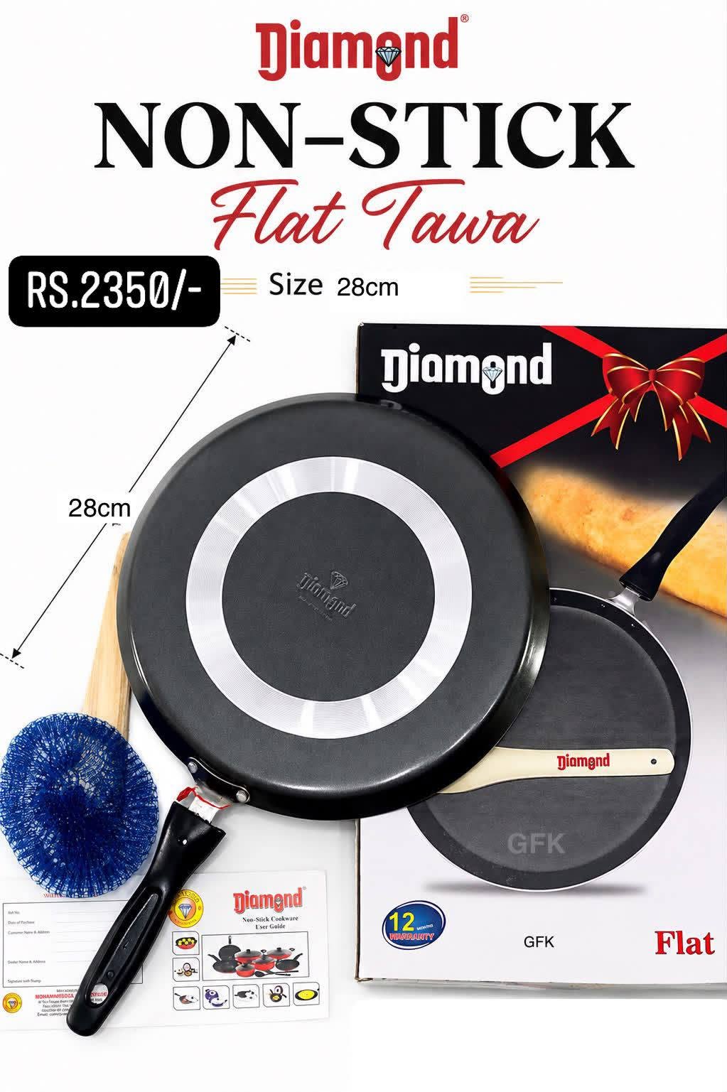 Premium Quality Nonstick Rotti / Dosa Tawa Pan with Free Spoon - Image 4