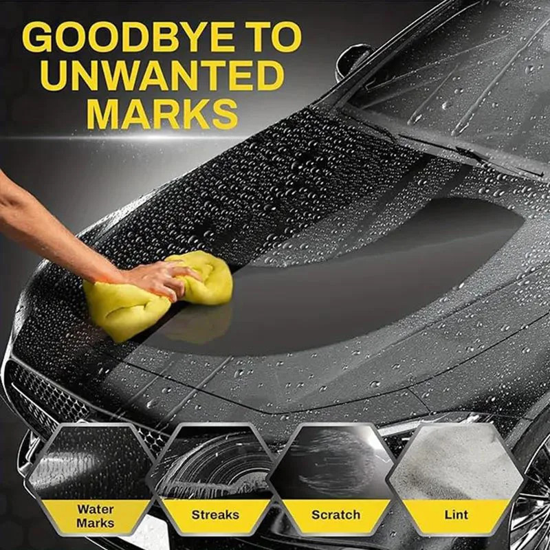 PVA Car Wash Towel Microfiber Synthetic Ultra Absorbent Quick Dry Scratch-Free Cleaning Cloth - Image 3