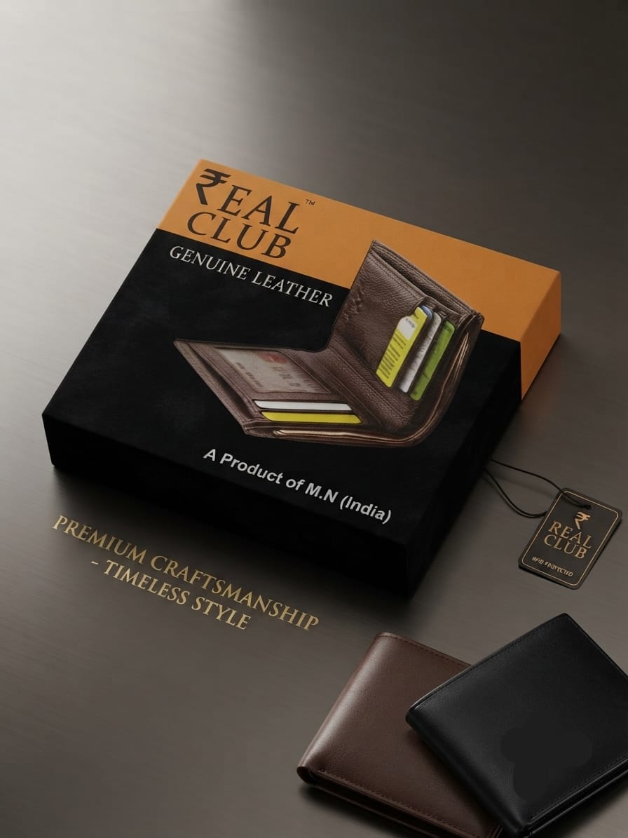 REAL CLUB Genuine Leather Wallets