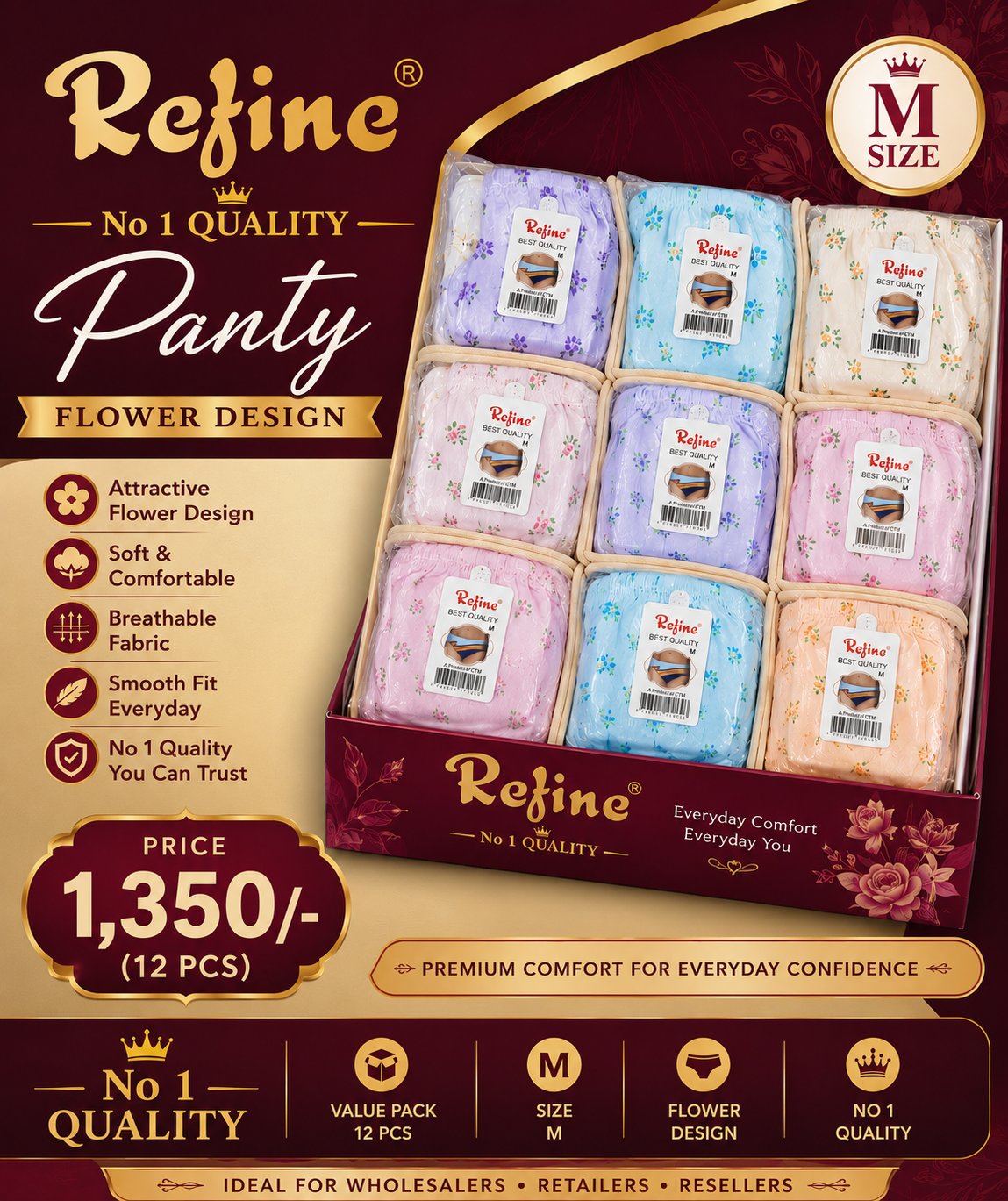 Refine No.1 Quality Panty - M - Image 2