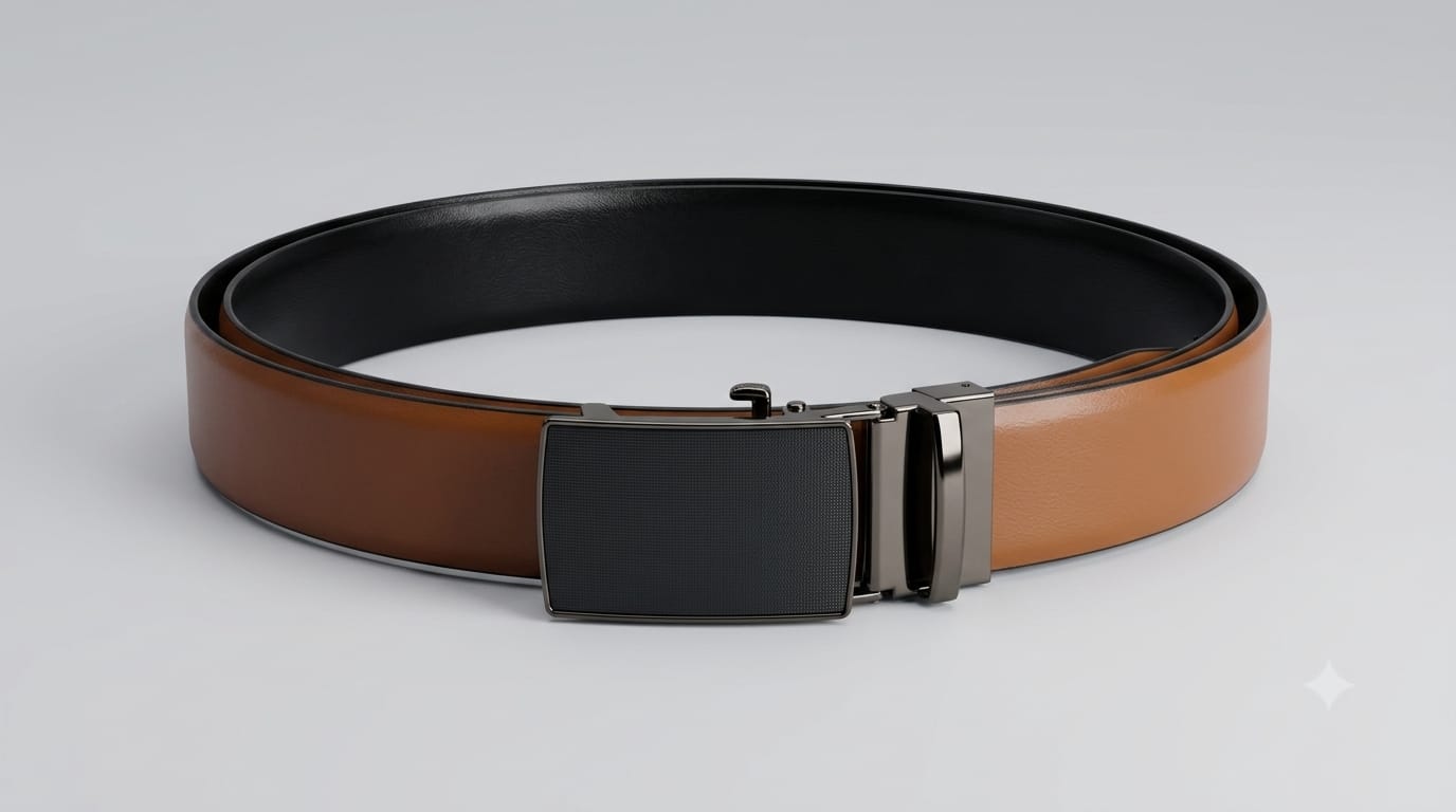 Reversible leather belt (Auto lock) - Image 2