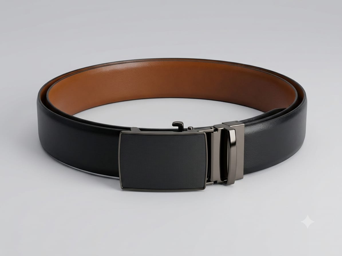 Reversible leather belt (Auto lock) - Image 3