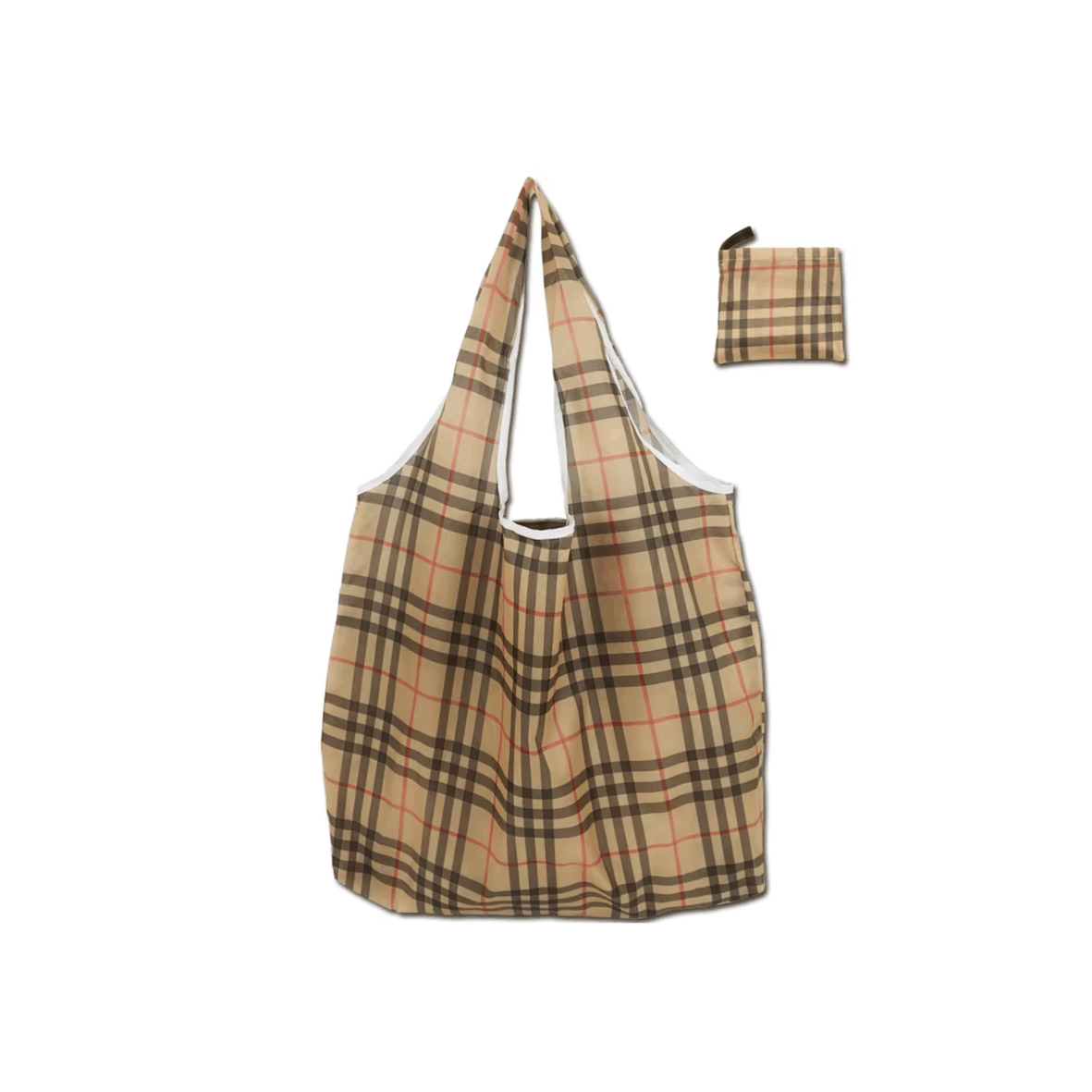 Ripstop Durable Heavy Duty Folding Tote Bags Nylon Fabric Restore Cloth Reusable Superet Foldable Shopping Bag - 001 - Image 2