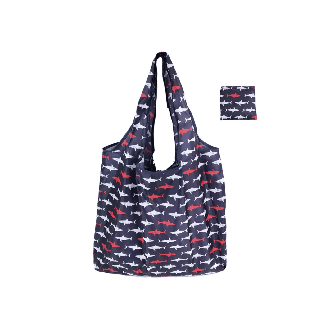 Ripstop Durable Heavy Duty Folding Tote Bags Nylon Fabric Restore Cloth Reusable Superet Foldable Shopping Bag - 005 - Image 2