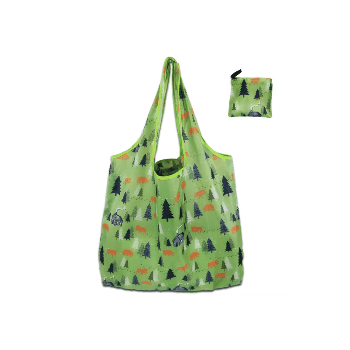 Ripstop Durable Heavy Duty Folding Tote Bags Nylon Fabric Restore Cloth Reusable Superet Foldable Shopping Bag -007 - Image 2