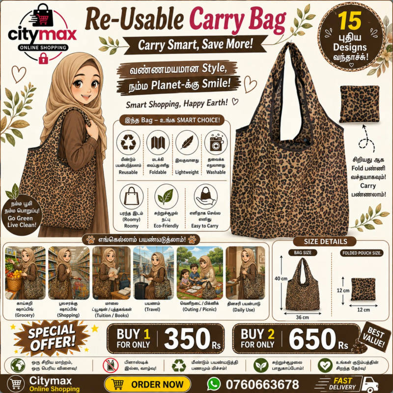 Ripstop Durable Heavy Duty Folding Tote Bags Nylon Fabric Restore Cloth Reusable Superet Foldable Shopping Bag -009