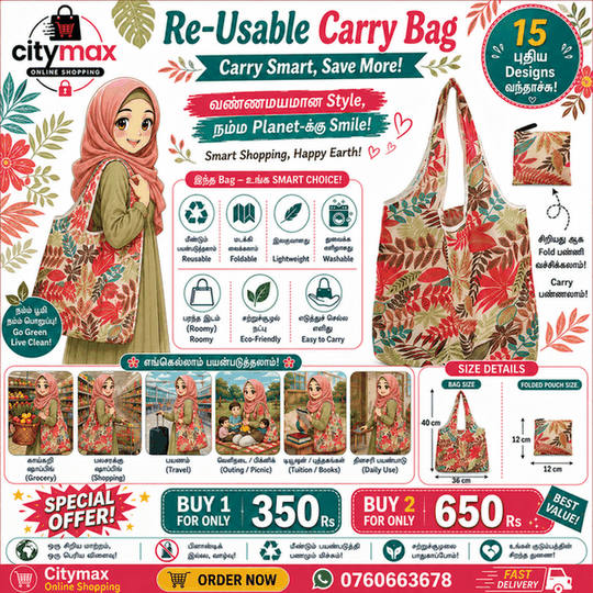 Ripstop Durable Heavy Duty Folding Tote Bags Nylon Fabric Restore Cloth Reusable Superet Foldable Shopping Bag -012