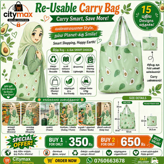 Ripstop Durable Heavy Duty Folding Tote Bags Nylon Fabric Restore Cloth Reusable Superet Foldable Shopping Bag -016