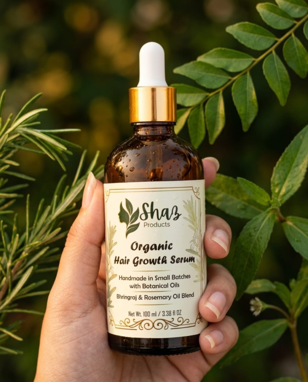 Shaz Beauty Salon-இன் புதிய அறிமுகம் – Organic Hair Growth Serum! ✨ உங்கள் முடி பராமரிப்பில் இயற்கையான மாற்றத்தை கொண்டு வருவதற்காக Shaz Beauty Salon பெருமையுடன் அறிமுகப்படுத்துகிறது Organic Hair Growt