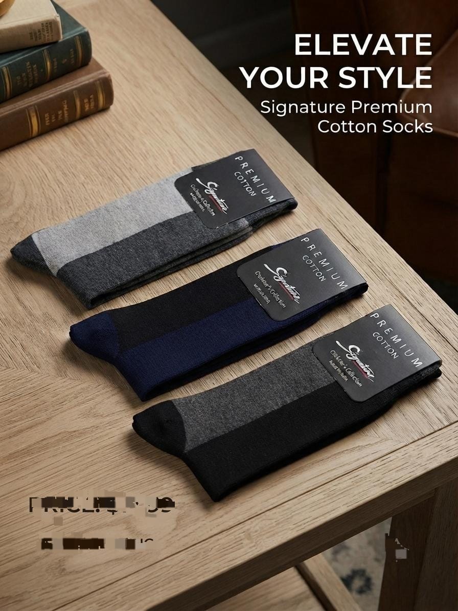 SIGNATURE PREMIUM COTTON  SOCKS