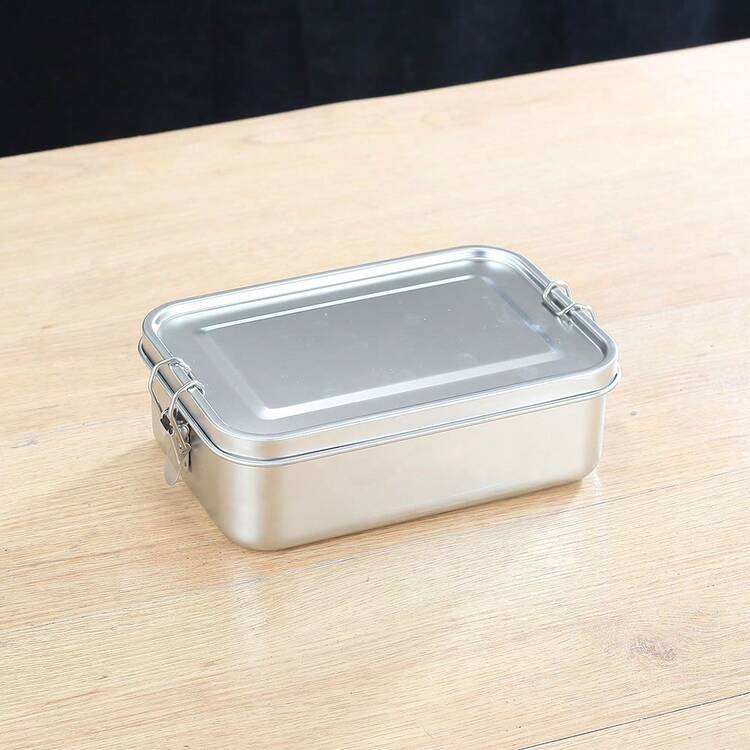 Silver Lunch Box Small - Image 2