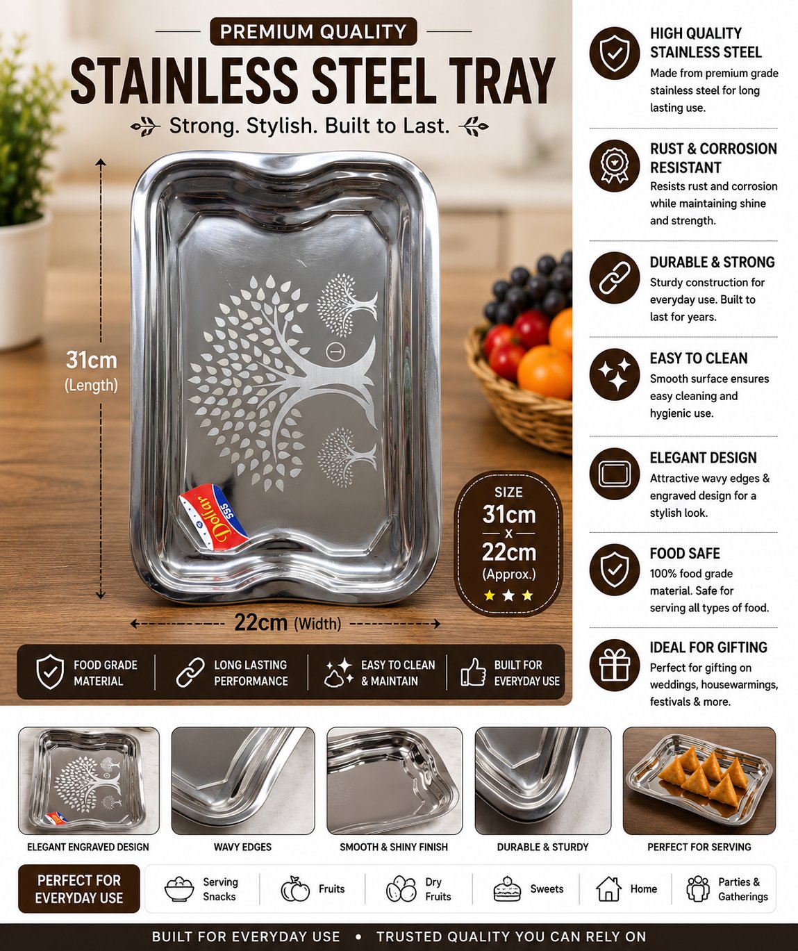 Silver tray (S)