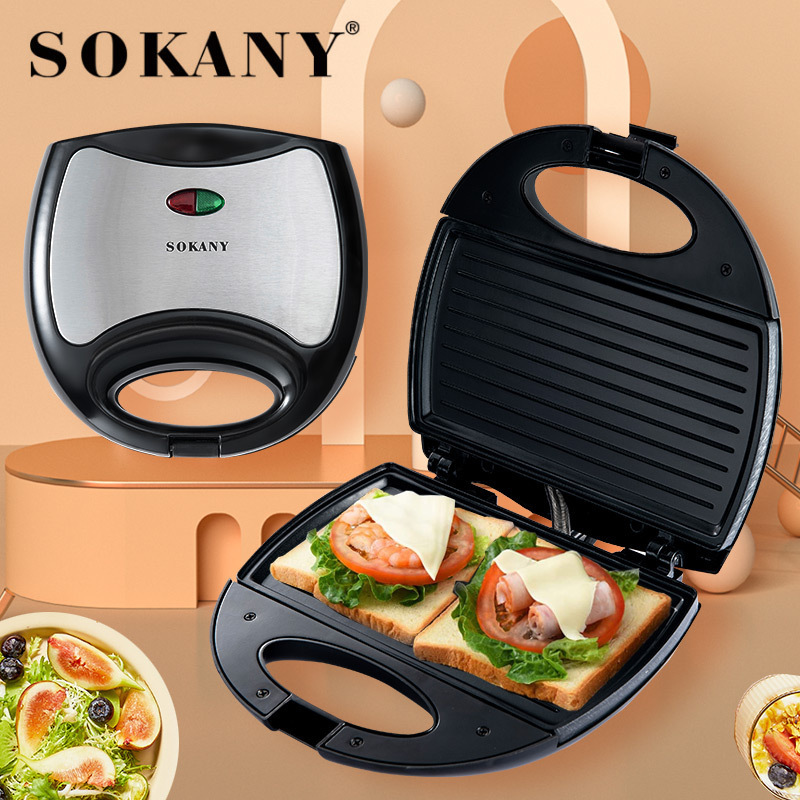 Sokany KJ-102 Sandwich Maker – 750W with Non-Stick Plates & Thermostat Control – Electric Bread Toaster - Image 5