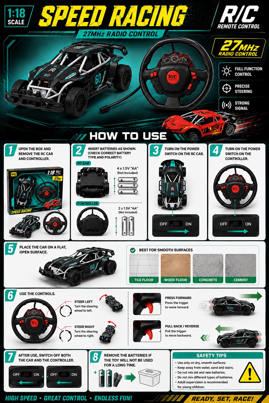Speed Racing RC Car - Image 2