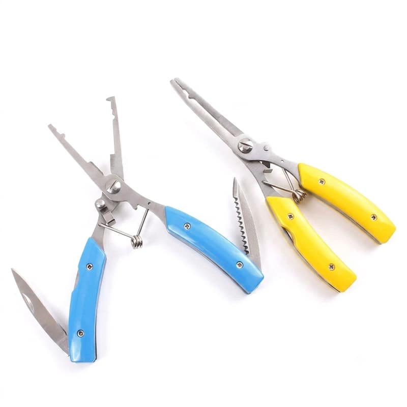 Stainless Steel Fishing Pliers Multi Tool Hook Remover Line Cutter Split Ring Pliers