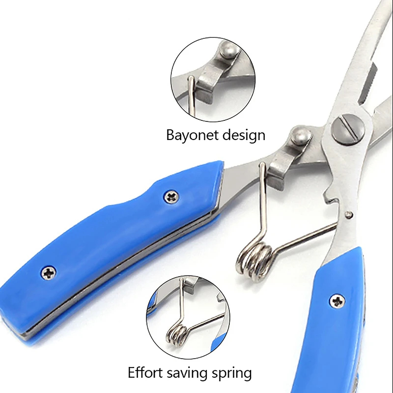 Stainless Steel Fishing Pliers Multi Tool Hook Remover Line Cutter Split Ring Pliers - Image 5