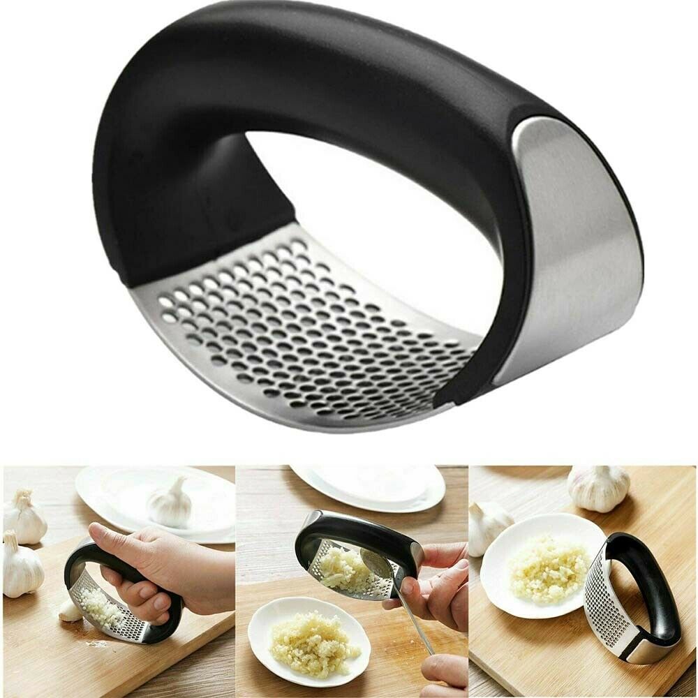 Stainless Steel Garlic Press Quality Manual Hand Press Garlic Mincer Chopper - Image 2