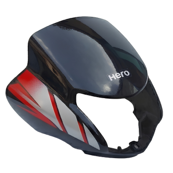 TEEMAX CD Deluxe 2009 Model Cowl – Black & Red Colour - Image 2