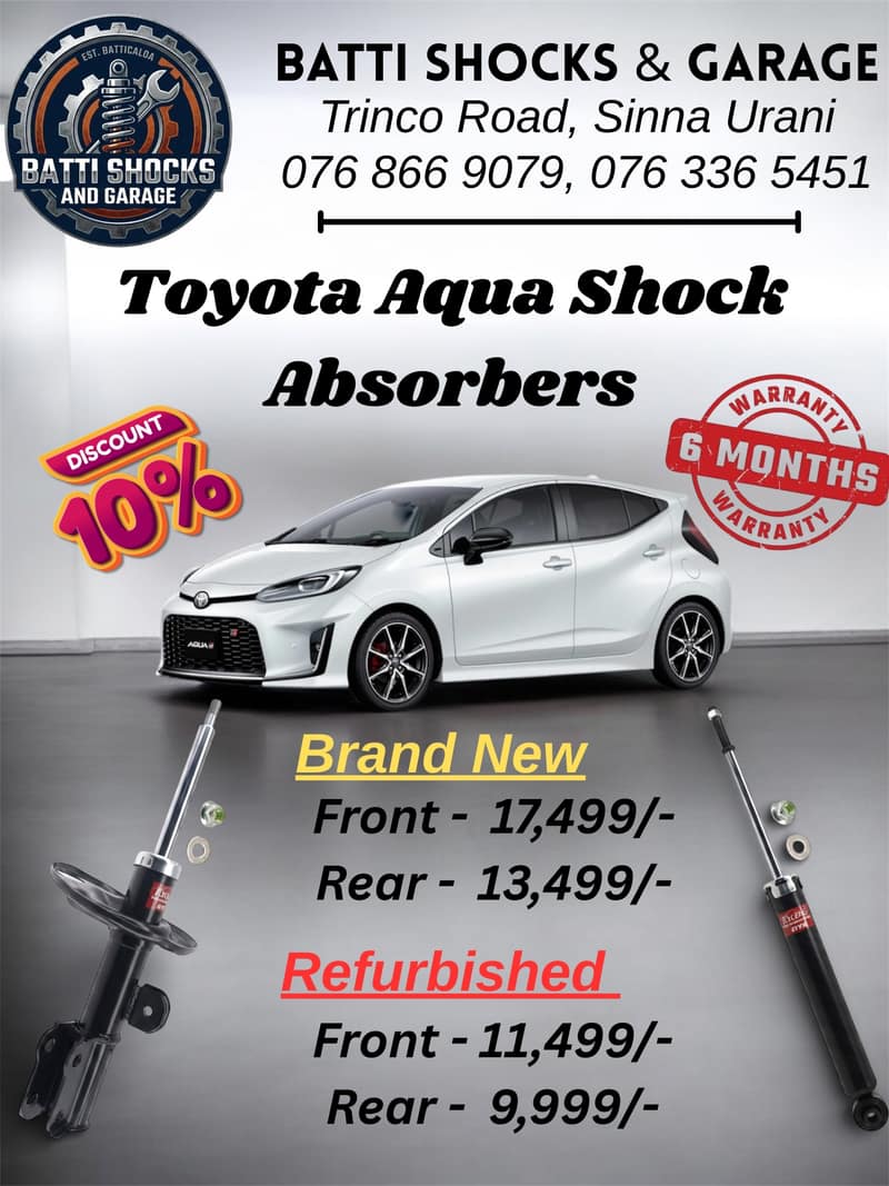 Toyota Aqua Shock Absorbers