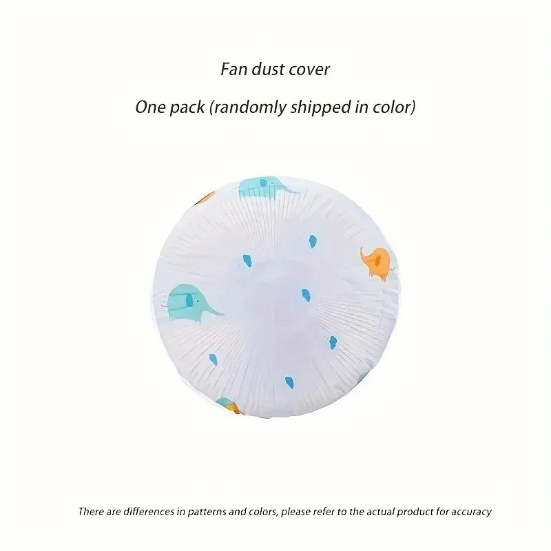 Universal Fan Dust Cover Waterproof Reusable Round Protector Cover Suitable for Home, Office, School & Travel – Random Colors - Image 5