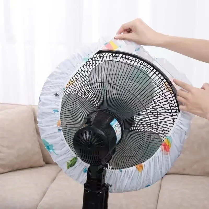 Universal Fan Dust Cover Waterproof Reusable Round Protector Cover Suitable for Home, Office, School & Travel – Random Colors - Image 2