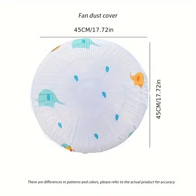 Universal Fan Dust Cover Waterproof Reusable Round Protector Cover Suitable for Home, Office, School & Travel – Random Colors - Image 4