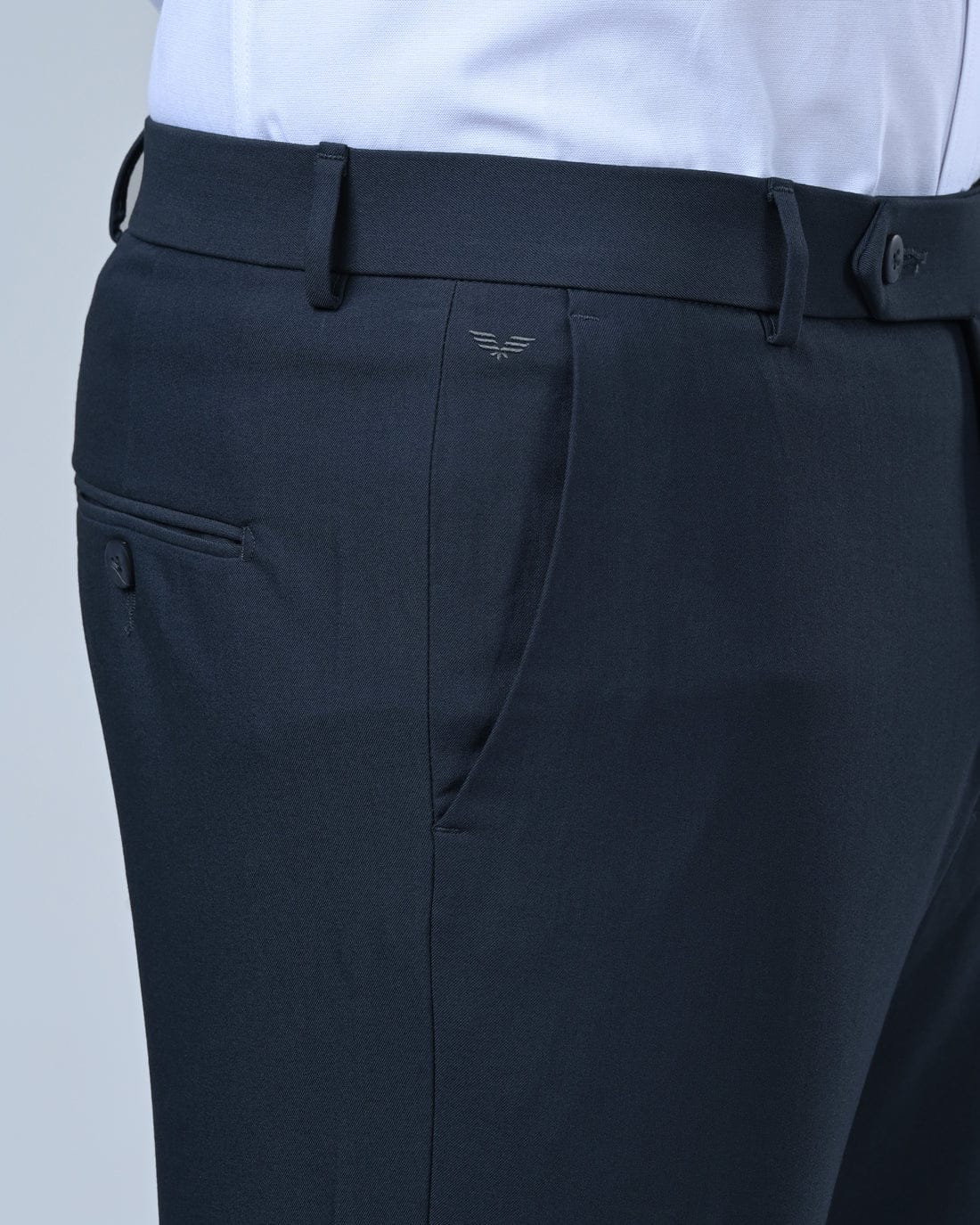 Vantage Blue 4 way Stretch Formal Wear Trouser - Image 4
