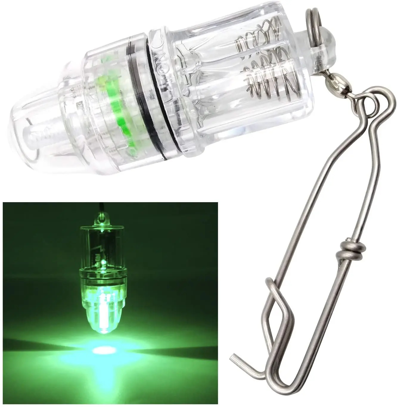Waterproof LED Flashing Light for Fishing - Night & Deep Water Fish Attracting Lamp With Clip - Elephant Repellent Light for Farms & Night Use - Image 5