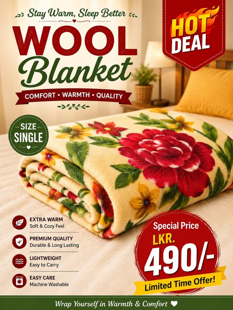 Wool Blanket - Single