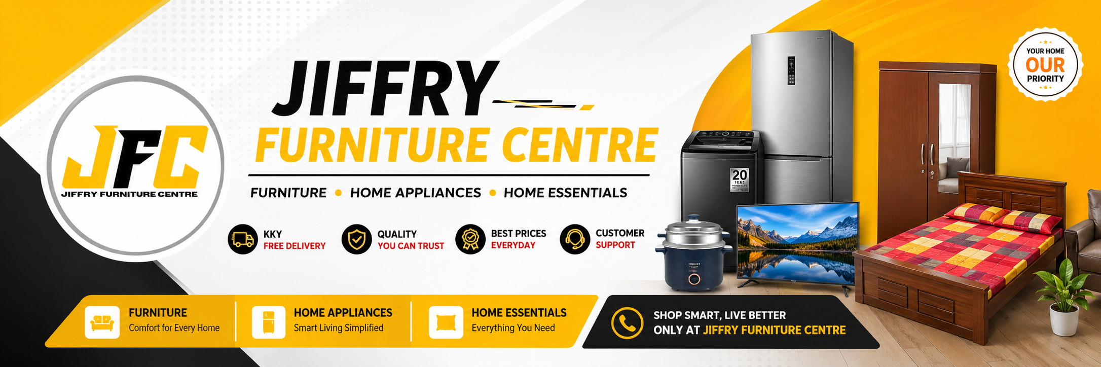 JIFFRY FURNITURE CENTRE banner