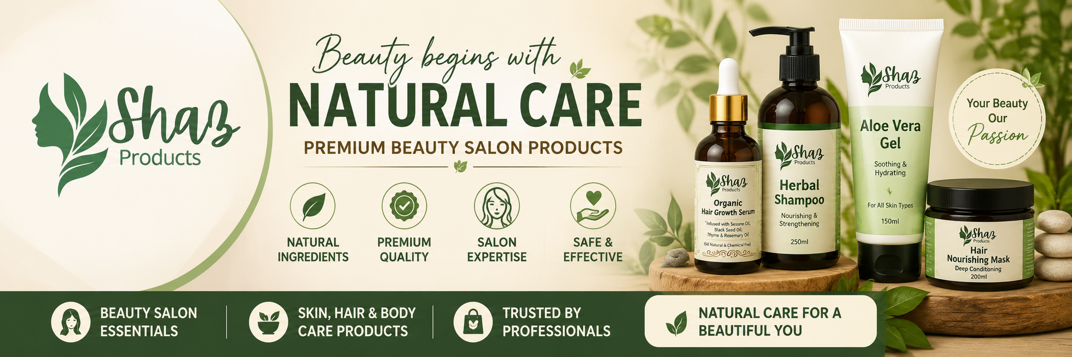 Shaz products banner