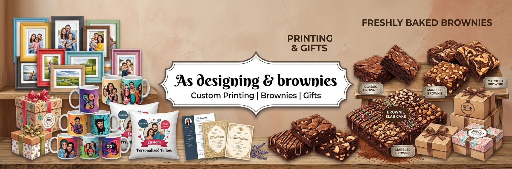 AS Designing & Brownies banner